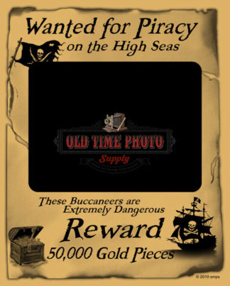 11x14 Wanted for Piracy Poster Mat Horiz